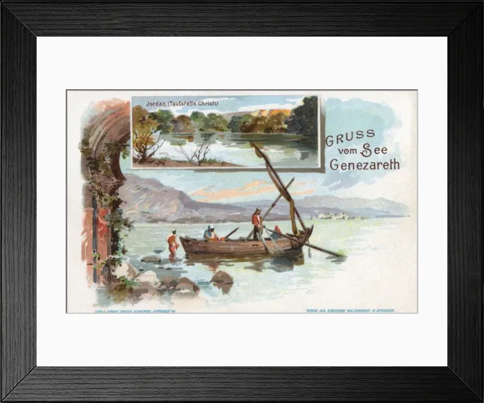 Framed Print : Sea of Galilee - inset view of River Jordan, Israel Framed Print : Sea of Galilee - inset view of River Jordan, Israel