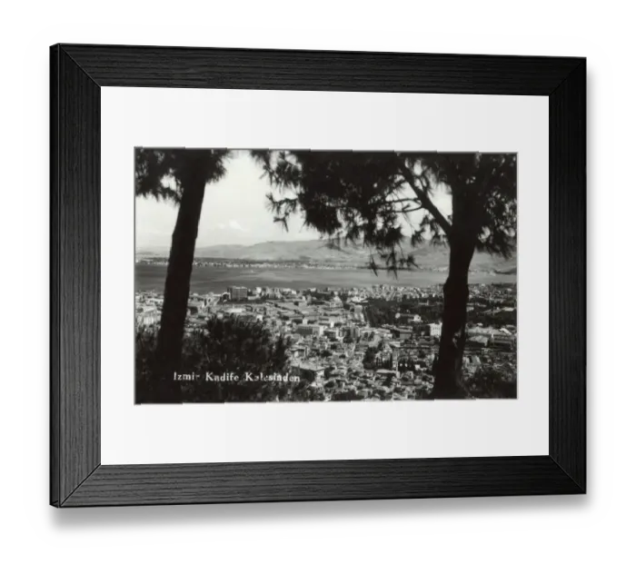 Framed Print : Izmir, Turkey - View from the Kadife Kalesinden Framed Print : Izmir, Turkey - View from the Kadife Kalesinden