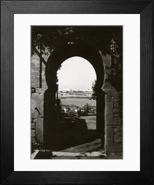 Framed Print : Morocco, North West Africa - Archway and terrace - Rabat Framed Print : Morocco, North West Africa - Archway and terrace - Rabat