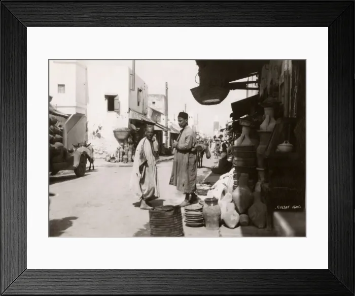 Framed Print : Morocco, North West Africa - Pot Shop, Rabat Framed Print : Morocco, North West Africa - Pot Shop, Rabat