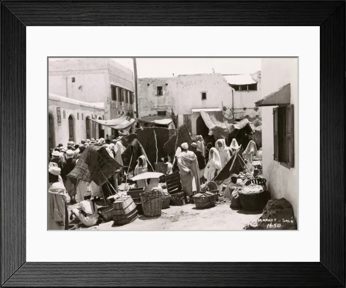 Framed Print : Morocco, North West Africa - Market, Sale Framed Print : Morocco, North West Africa - Market, Sale