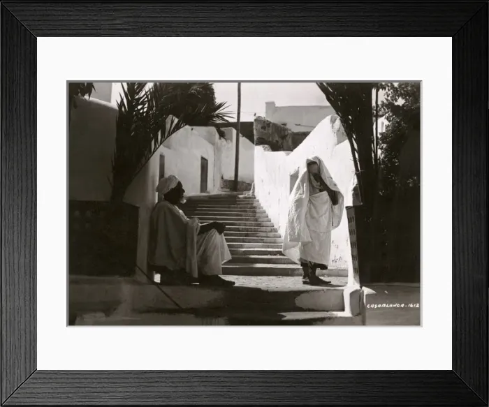 Framed Print : Morocco, North West Africa - Street Scene, Casablanca Framed Print : Morocco, North West Africa - Street Scene, Casablanca