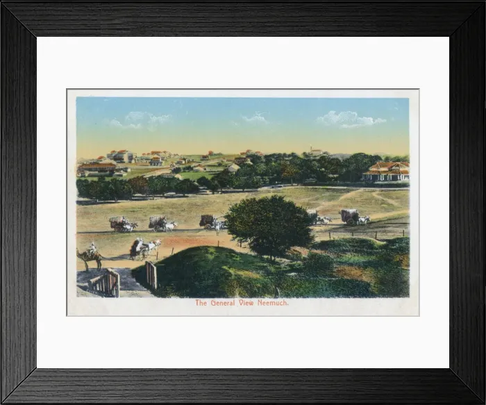 Framed Print : General View over Neemuch, Madhya Pradesh, India Framed Print : General View over Neemuch, Madhya Pradesh, India