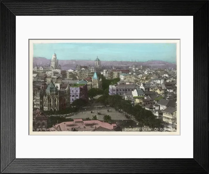 Framed Print : View over the city of Mumbai, India Framed Print : View over the city of Mumbai, India