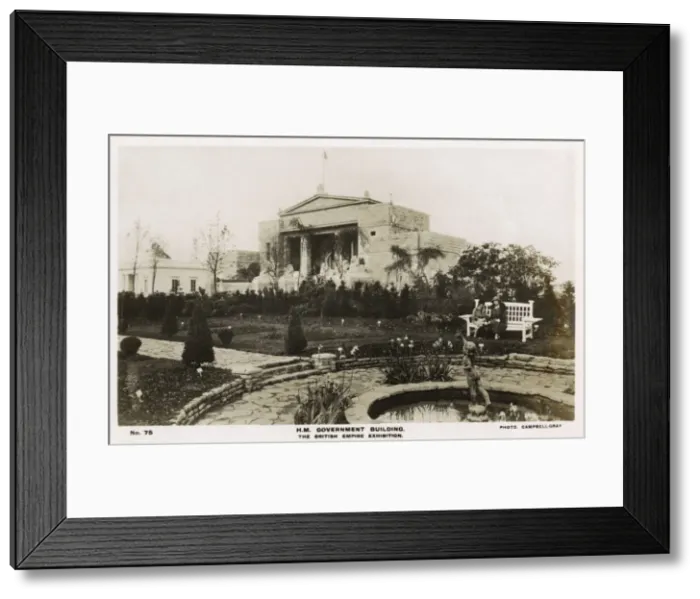Framed Print : H. M. Government Building - British Empire Exhibition