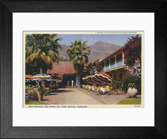 Framed Print : The Desert Inn, Palm Springs, Caifornia - East Entrance Framed Print : The Desert Inn, Palm Springs, Caifornia - East Entrance