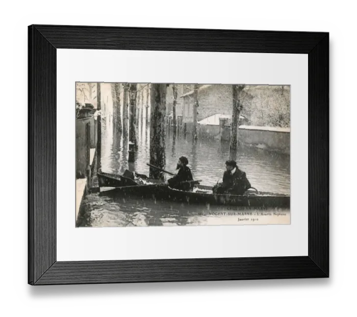 Framed Print : Nogent-sur-Marne, France - L Avenue Neptune flooded Framed Print : Nogent-sur-Marne, France - L Avenue Neptune flooded