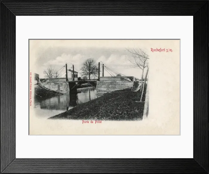 Framed Print : Porte de Pillie - Basule bridge at Rochefort, France Framed Print : Porte de Pillie - Basule bridge at Rochefort, France