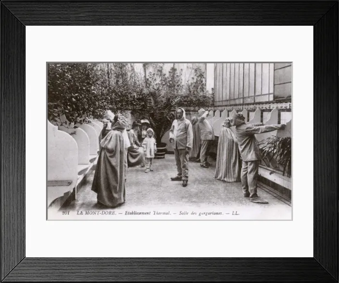 Framed Print : Le Mont-Dore, France - Gargling Room at The Thermal spring