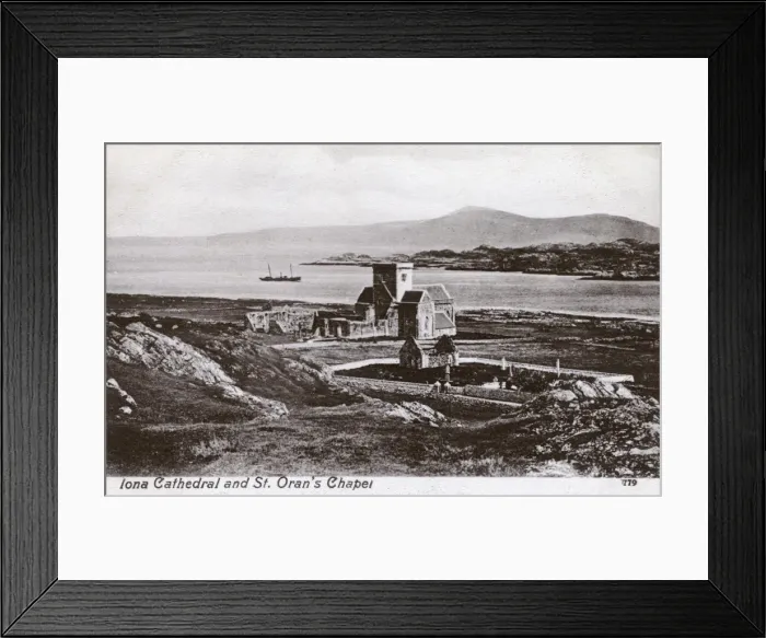 Framed Print : Ruins of Iona Cathedral and Orans Chapel Framed Print : Ruins of Iona Cathedral and Orans Chapel