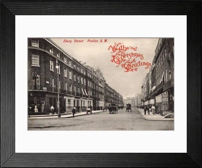 Framed Print : Ebury Street, Pimlico, London Framed Print : Ebury Street, Pimlico, London