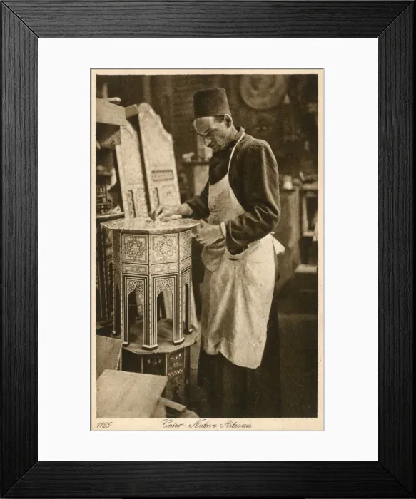 Framed Print : Furniture maker - Local Egyptian artisan, Cairo Framed Print : Furniture maker - Local Egyptian artisan, Cairo