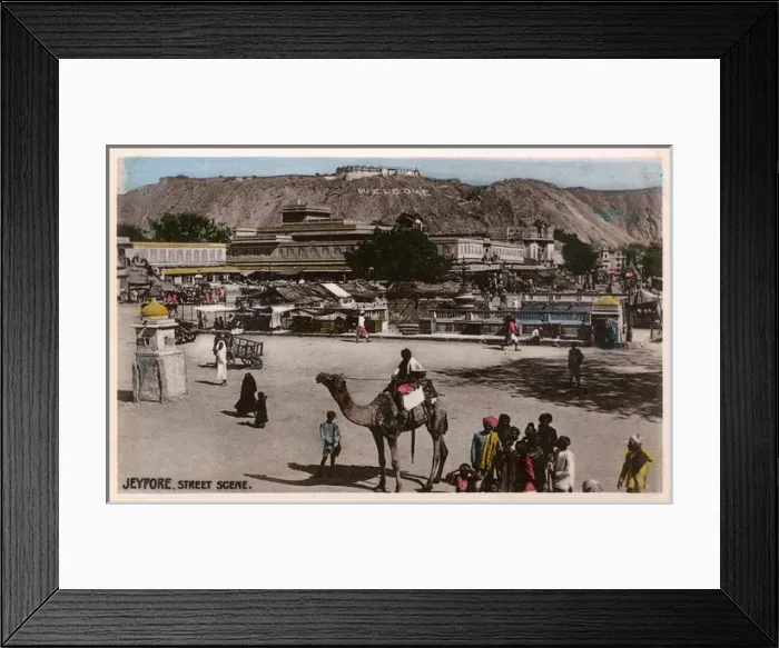 Framed Print : Jaipur, Rajastan, India - General Street Scene Framed Print : Jaipur, Rajastan, India - General Street Scene