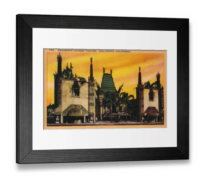 Framed Print : Graumans Chinese Theater - Hollywood, California Framed Print : Graumans Chinese Theater - Hollywood, California