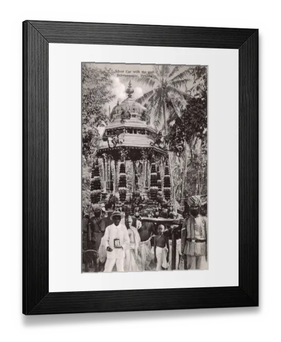 Framed Print : The Silver Car with the God Marugan, Penang, Malaysia Framed Print : The Silver Car with the God Marugan, Penang, Malaysia