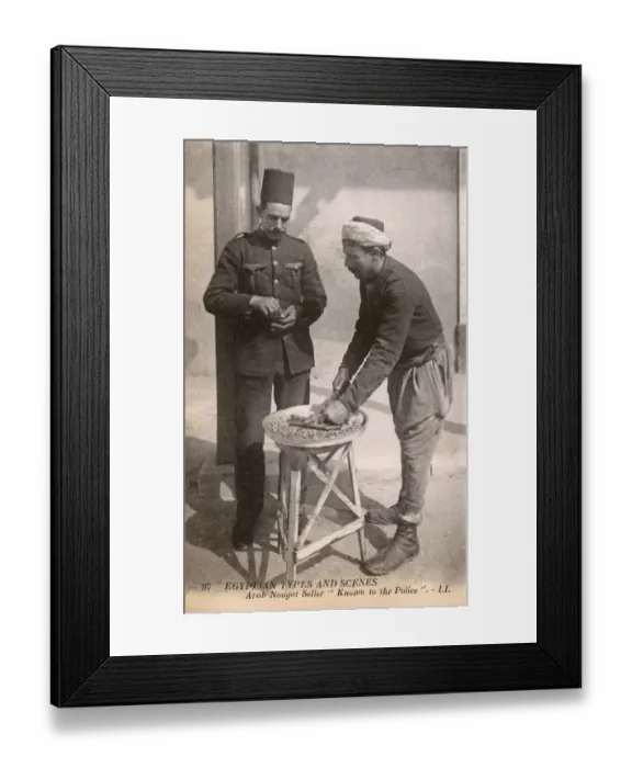 Framed Print : Arab Nougat Seller - Cairo, Egypt Framed Print : Arab Nougat Seller - Cairo, Egypt