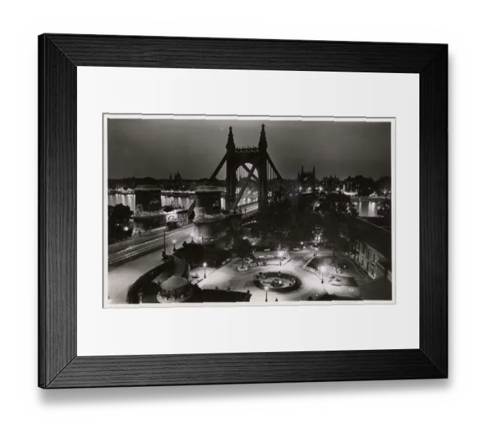Framed Print : Hungary - Budapest - Panorama of the Danube River at night Framed Print : Hungary - Budapest - Panorama of the Danube River at night