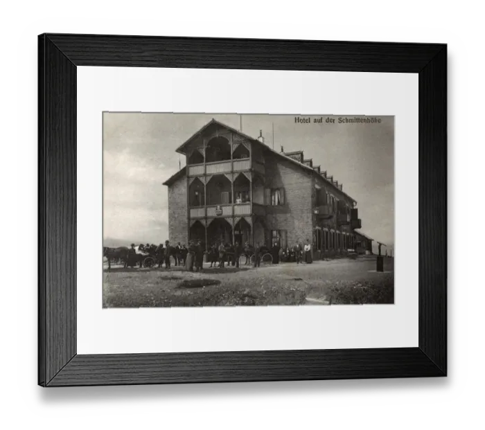 Framed Print : Hotel on the Schmittenhohe Mountain - Switzerland Framed Print : Hotel on the Schmittenhohe Mountain - Switzerland