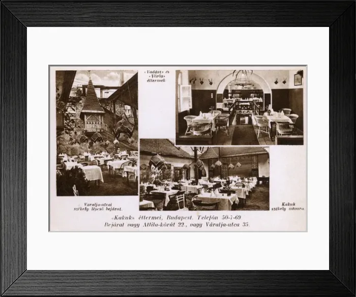 Framed Print : Hungary - Budapest - Kakuk Restaurant Framed Print : Hungary - Budapest - Kakuk Restaurant