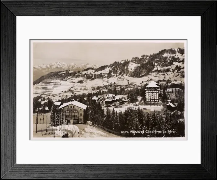 Framed Print : Switzerland - Villars et Chesieres in winter Framed Print : Switzerland - Villars et Chesieres in winter