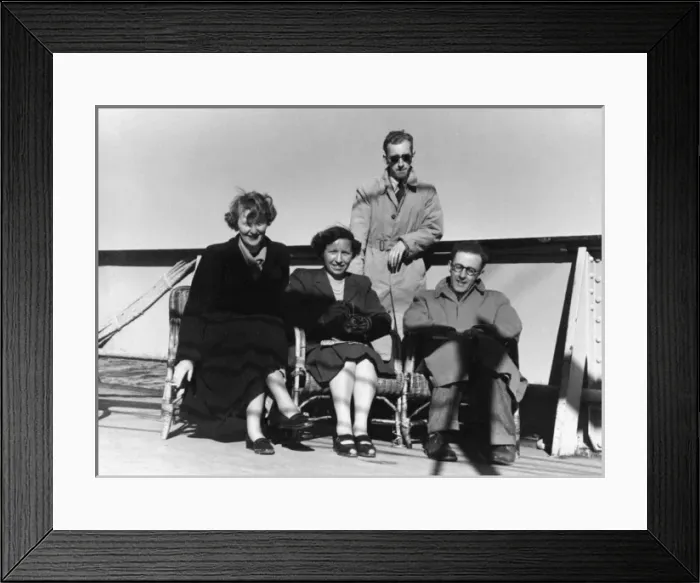 Framed Print : On deck on the way to Holiday in Norway Framed Print : On deck on the way to Holiday in Norway