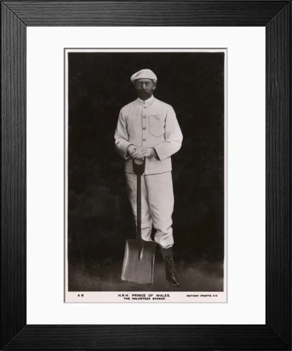 Framed Print : HRH George, The Prince of Wales - The Volunteer Stoker Framed Print : HRH George, The Prince of Wales - The Volunteer Stoker