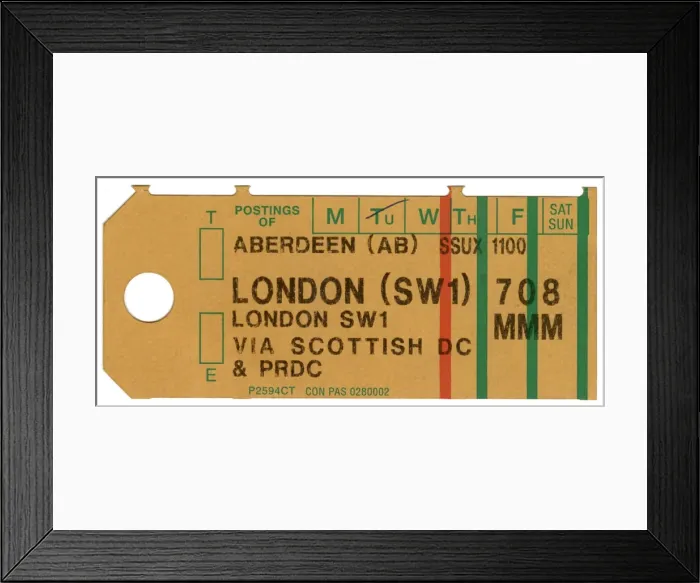 Framed Print : Postal Sack Label - Royal Mail Framed Print : Postal Sack Label - Royal Mail