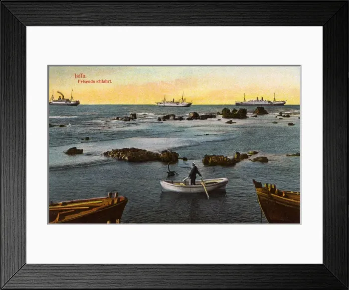 Framed Print : Jaffa, Israel - The Pilot guiding shipping through the rocks Framed Print : Jaffa, Israel - The Pilot guiding shipping through the rocks