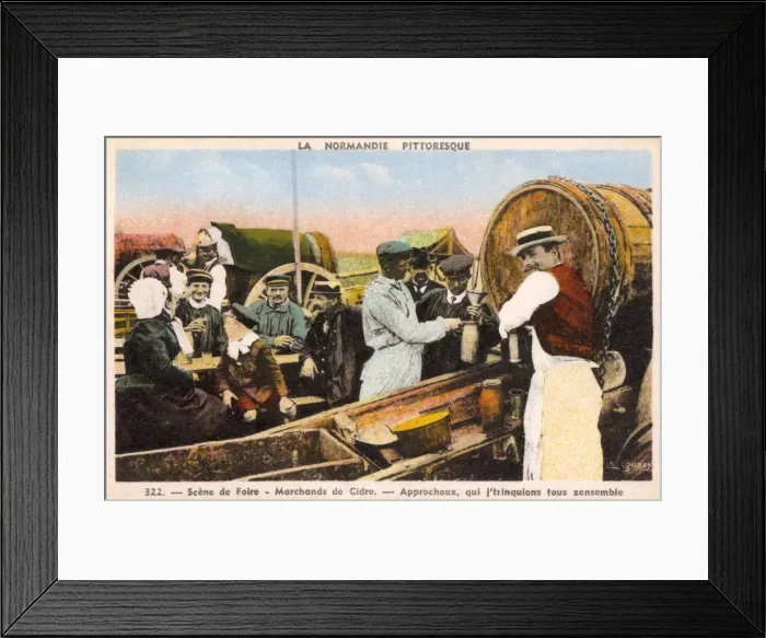 Framed Print : Cider Merchants - Normandy, Northern France Framed Print : Cider Merchants - Normandy, Northern France