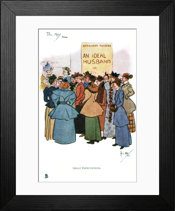 Framed Print : Great Expectations - Waiting to see An Ideal Husband Framed Print : Great Expectations - Waiting to see An Ideal Husband