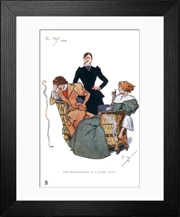 Framed Print : The Smoking Room of a Ladies Club Framed Print : The Smoking Room of a Ladies Club