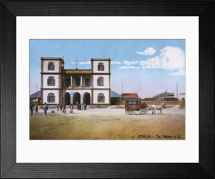 Framed Print : The Railway Station at Ismailia, Egypt Framed Print : The Railway Station at Ismailia, Egypt