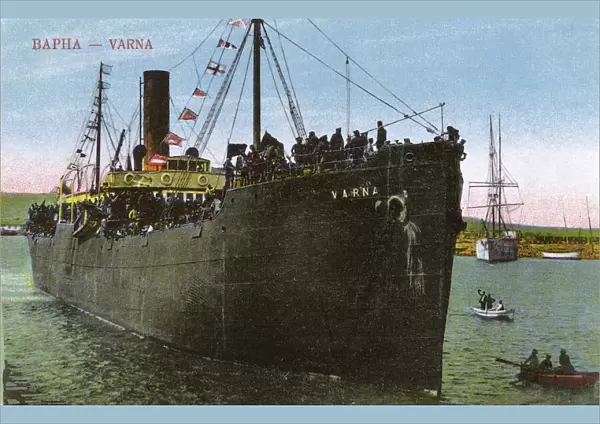 WWI - Bulgarian troop ship at Varna, Bulgaria