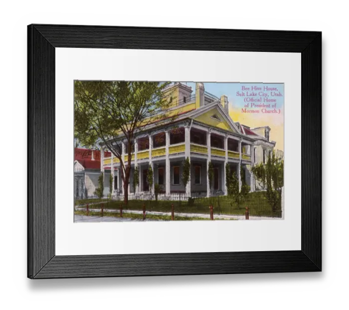 Framed Print : Bee Hive House, Salt Lake City Framed Print : Bee Hive House, Salt Lake City