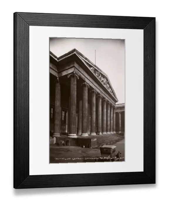 Framed Print : The Main entrance to the British Museum, London Framed Print : The Main entrance to the British Museum, London