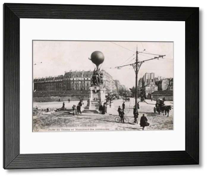 Framed Print : Neuilly-sur-Seine, France - Balloonists Monument Framed Print : Neuilly-sur-Seine, France - Balloonists Monument