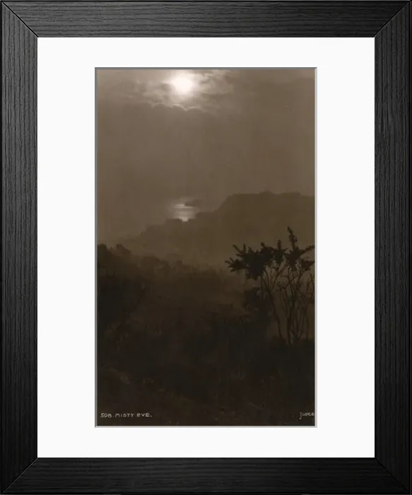Framed Print : Misty Evening over the Sussex coastline Framed Print : Misty Evening over the Sussex coastline