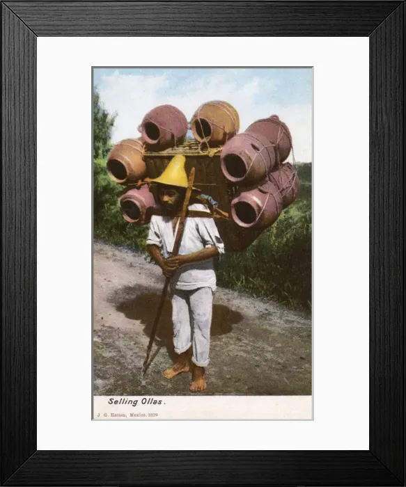 Framed Print : Mexican Ollas Seller Framed Print : Mexican Ollas Seller