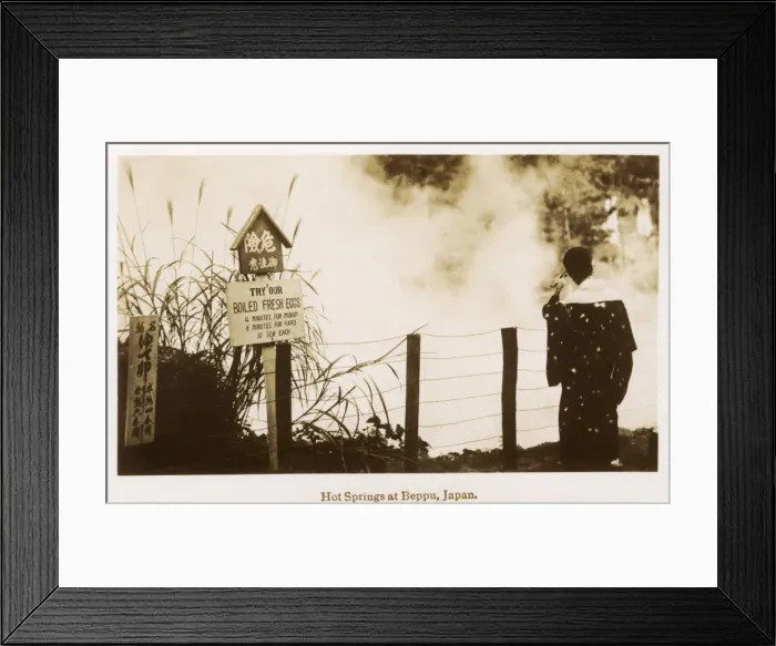 Framed Print : Boiling eggs at the Beppu Hot Springs, Japan Framed Print : Boiling eggs at the Beppu Hot Springs, Japan