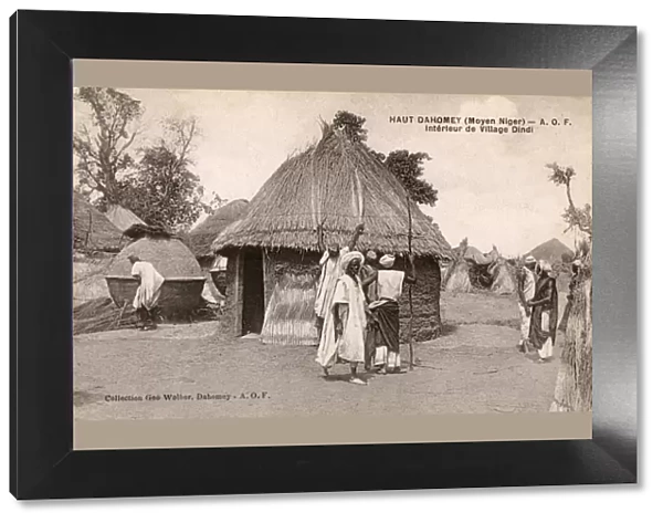Interior of a Dindi Village, Benin, West Africa
