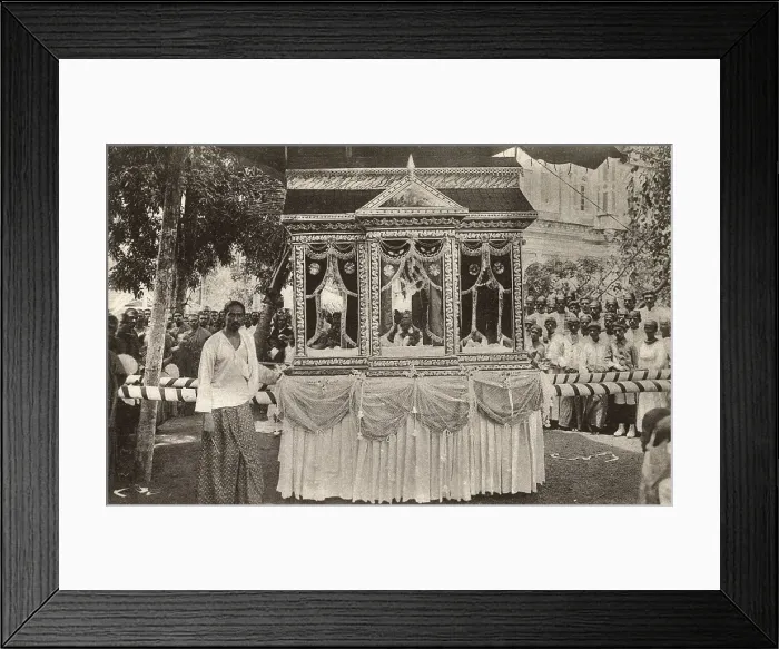 Framed Print : Sri Lankan Hearse - on way to a cremation Framed Print : Sri Lankan Hearse - on way to a cremation