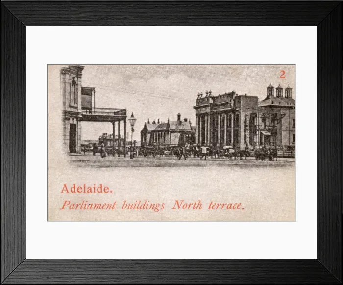 Framed Print : Australia - Adelaide - Parliament Buildings (North Terrace) Framed Print : Australia - Adelaide - Parliament Buildings (North Terrace)