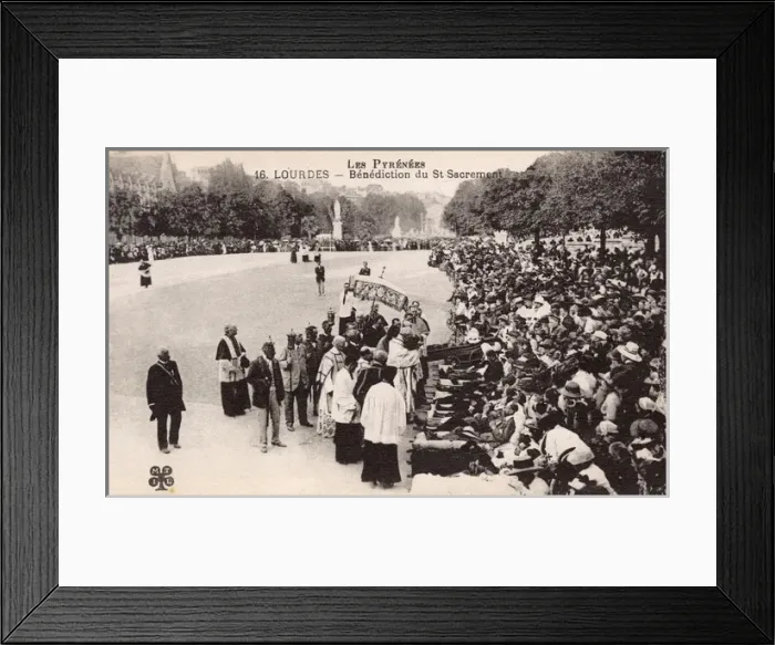 Framed Print : Blessing the Sick at Lourdes, France Framed Print : Blessing the Sick at Lourdes, France