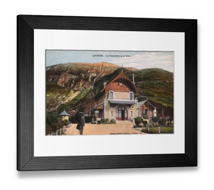 Framed Print : The Funicular Railway - Lourdes Framed Print : The Funicular Railway - Lourdes