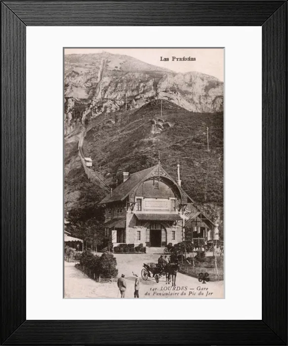 Framed Print : The Funicular Railway - Lourdes Framed Print : The Funicular Railway - Lourdes