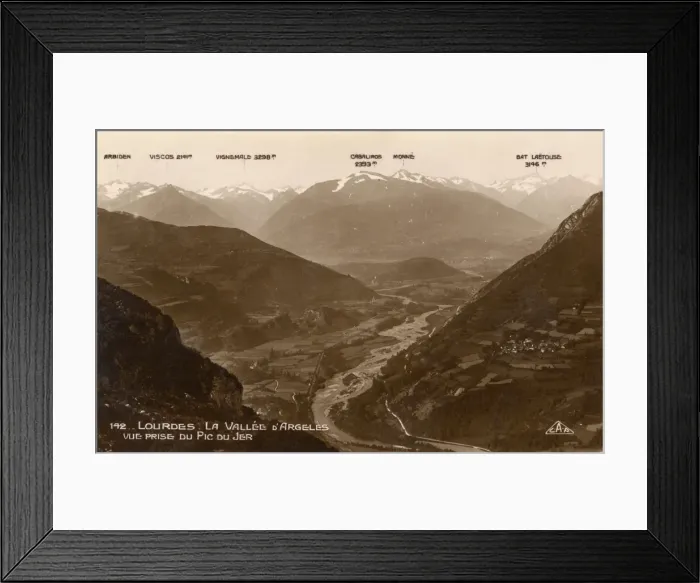 Framed Print : Lourdes, France - La Vallee d Argeles Framed Print : Lourdes, France - La Vallee d Argeles