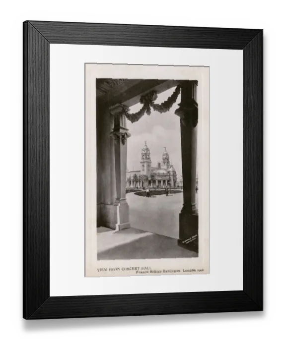 Framed Print : Franco-British Exhibition, London - From the Concert Hall Framed Print : Franco-British Exhibition, London - From the Concert Hall