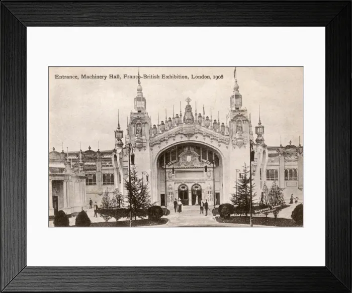 Framed Print : Franco-British Exhibition, White City - Machinery Hall Framed Print : Franco-British Exhibition, White City - Machinery Hall