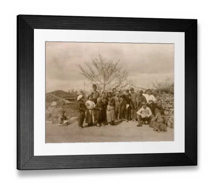 Framed Print : Soldier sitting amid a group of children - Sarajevo, Bosnia Framed Print : Soldier sitting amid a group of children - Sarajevo, Bosnia