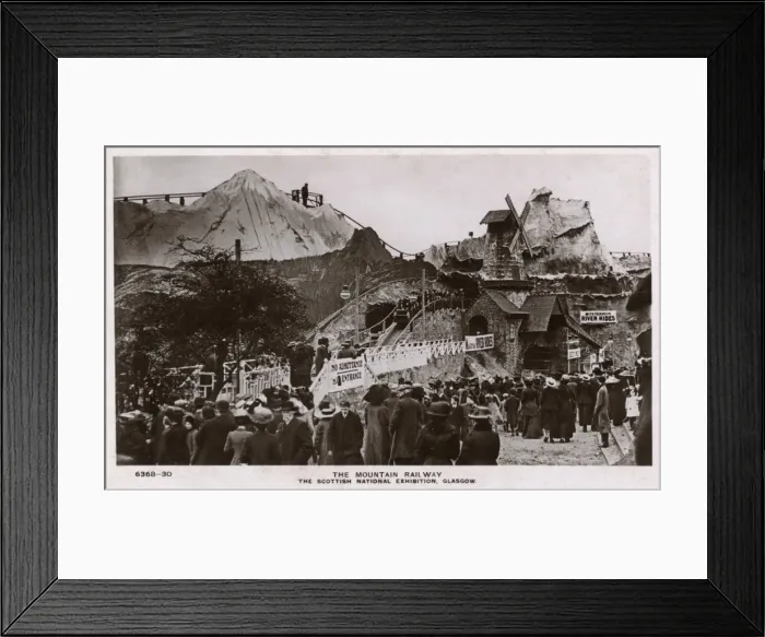Framed Print : Mountain Railway Ride, Scottish National Exhibition, Glasgow Framed Print : Mountain Railway Ride, Scottish National Exhibition, Glasgow